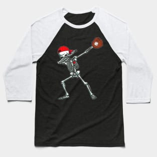 Dabbing Skeleton Baseball Dab Hip Hop Skull Baseball T-Shirt